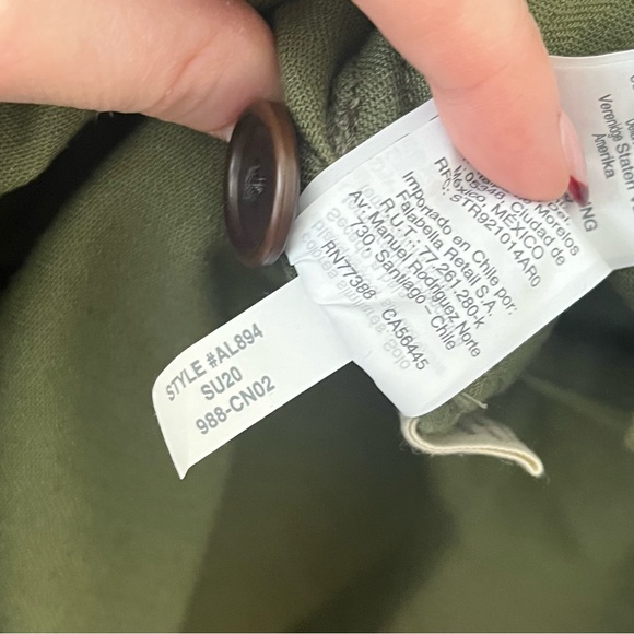 Madewell Tie-Waist Military Jacket Olive Green Gorpcore Hiking Outdoor Small - Picture 11 of 11